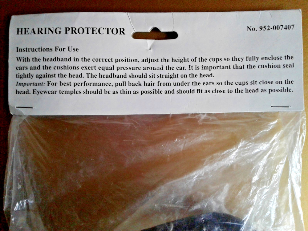 Hearing Protector headband adjustable New in Package