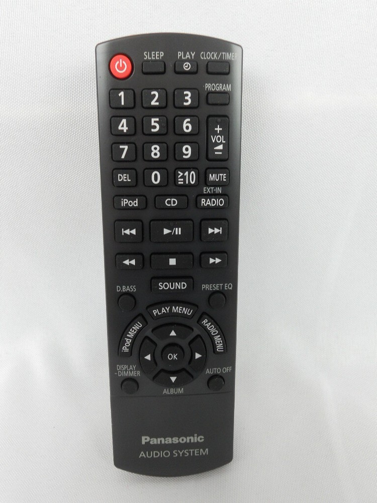 PANASONIC AUDIO SYSTEM Remote Control Replacement - Model No. N2QAYB000640