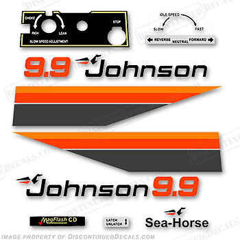 Fits Johnson 1979 9.9hp Decals