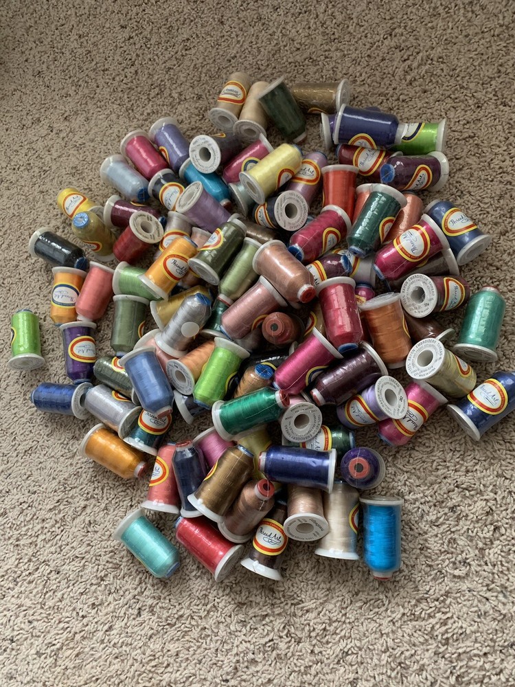 100 Qty rayon machine embroidery thread Brand New