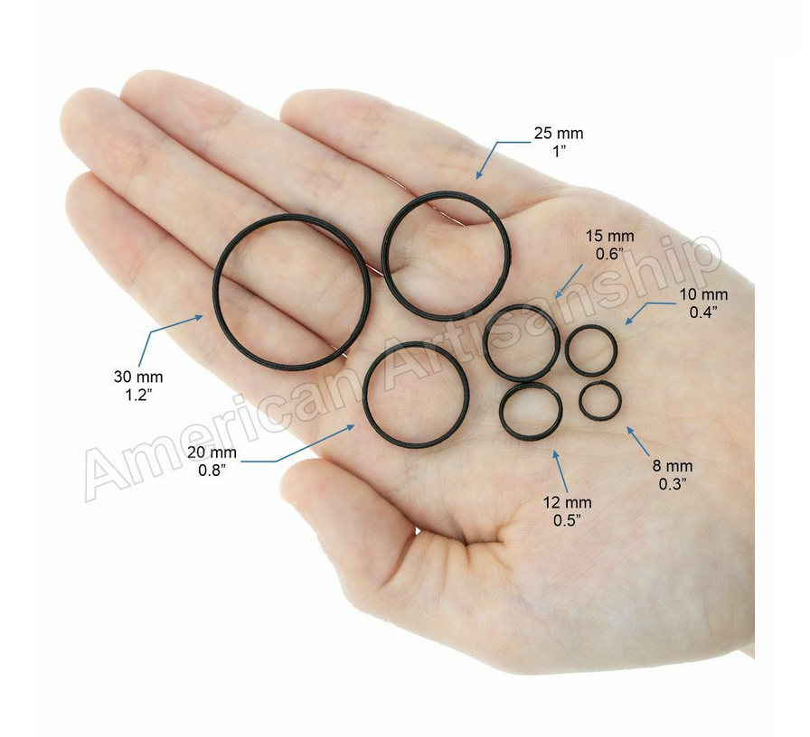 Round Split Ring Small to Large Double Loop Key Rings Keychain Rustproof Metal