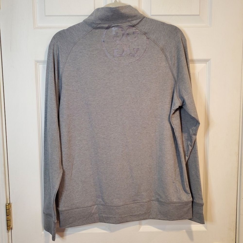G/Fore Men's S Luxe Staple Midlayer Quarter Zip Pullover Tech Jersey Gray NWT