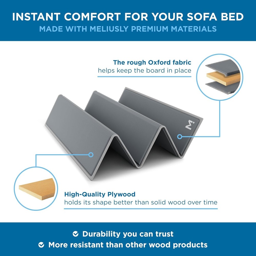 Sleeper Sofa Support Board Queen Size 60x48 Heavy Duty Wood Sofa Bed Board Pull