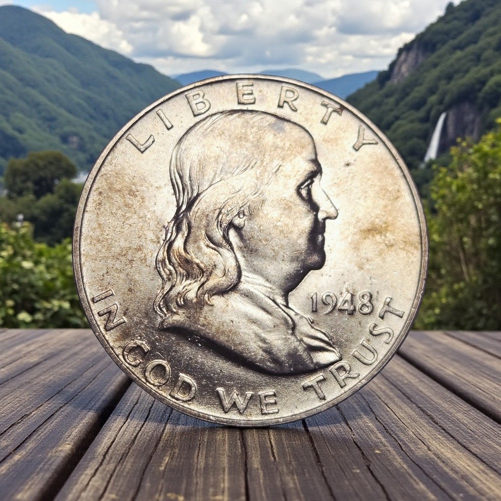 1948-P Franklin Half Dollar 90% Silver