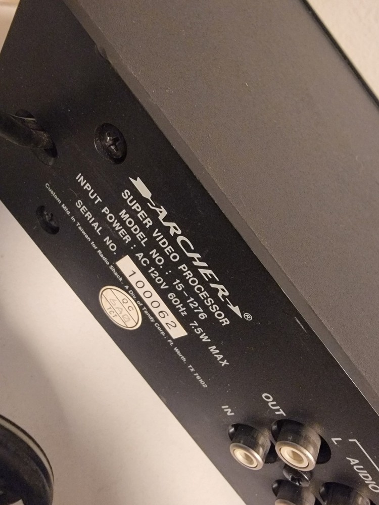 Archer Super Video Processor Model: 15-1276