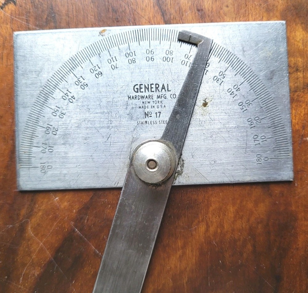 General Tools - No. 16 Multi-use Tool & No. 17 Steel Protractor Machinist Tools