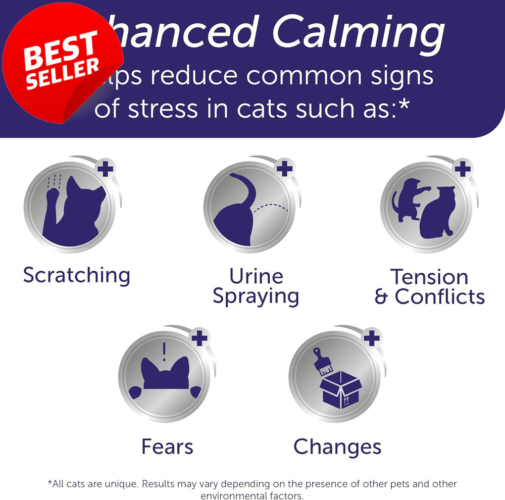 Optimum Cat Calming Plug-In Diffuser Starter Kit 48ml Reduces Stress 30 Day - US
