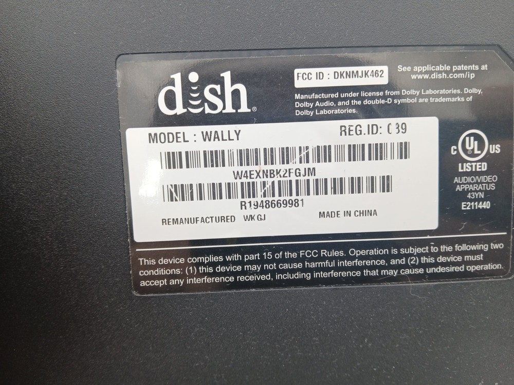 DISH Network Wally HD Satellite Receiver - Black