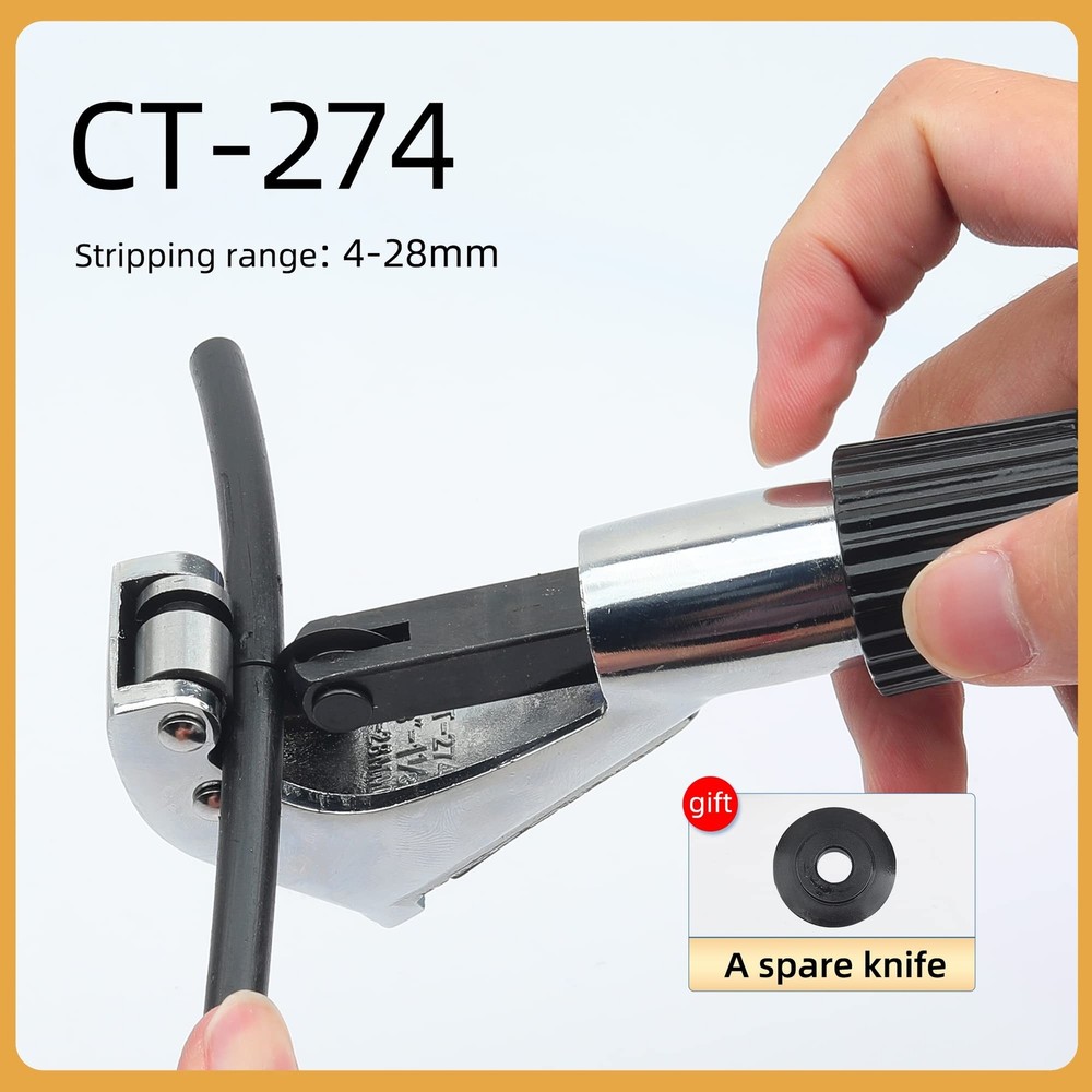 Fiber optic cable stripper two-piece set SI-01 Longitudinal Opening Knife and...