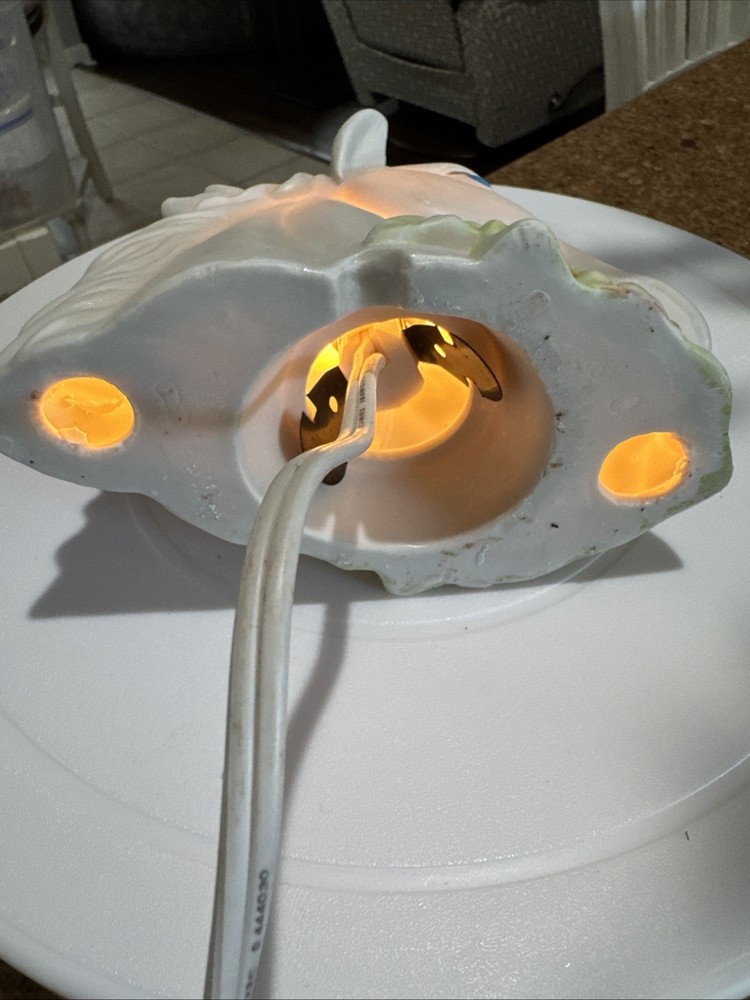 Vintage Ceramic Unicorn Nite Light