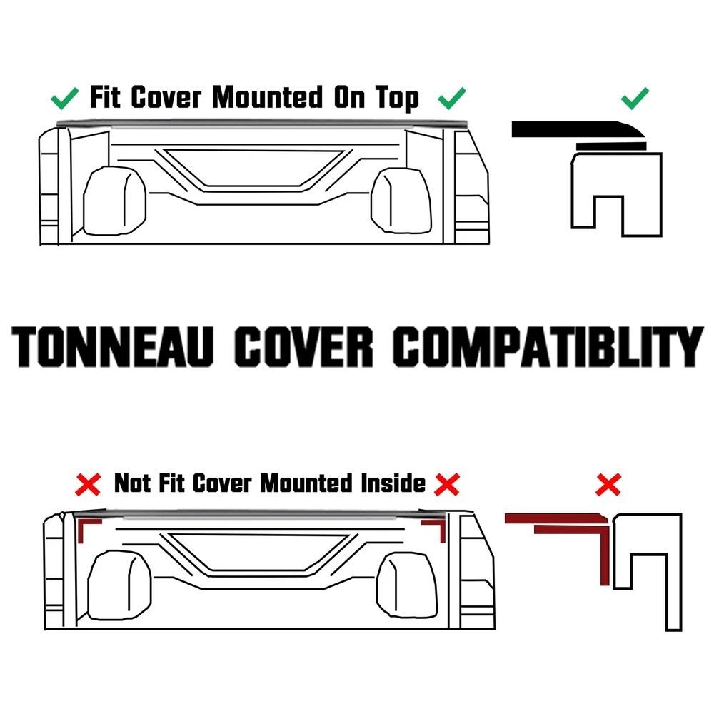 Roll Bar for Pickup Truck/Compatible with Mid Size Trucks (Tacoma,Ford Ranger...