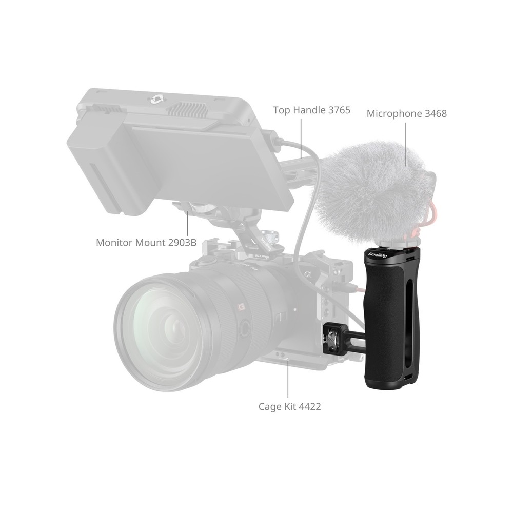 SmallRig Side Handle with 1/4"-20 Locating Screw, Camera Cage Handle Max. 10kg
