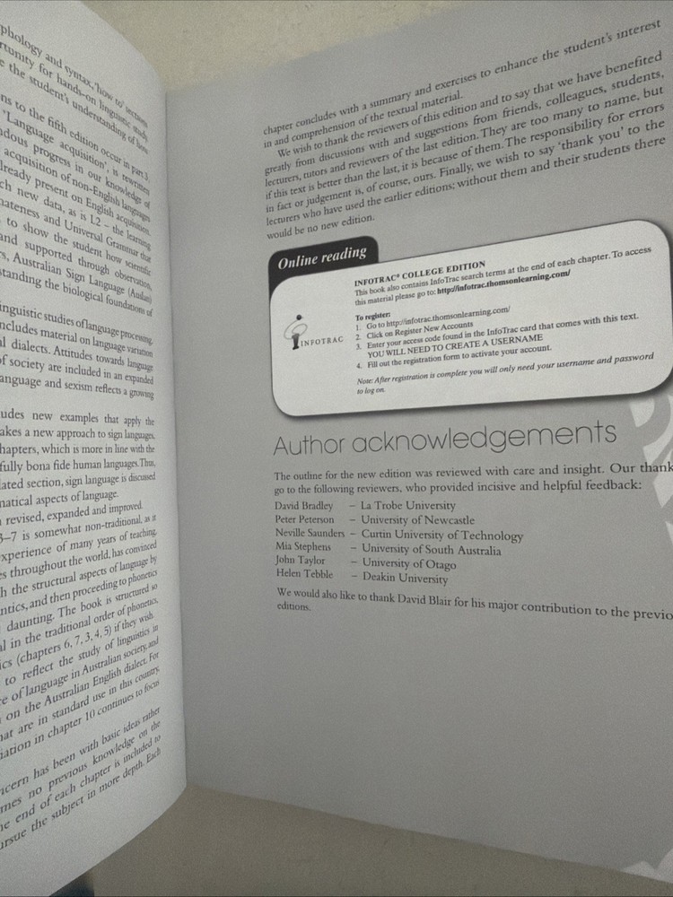 Introduction to Language: 5th Edition Fromkin