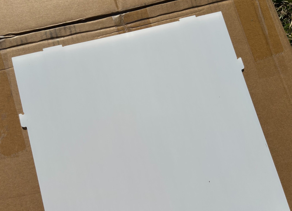 Acrylic Display Case with White Base - 29 inch tall - READ DESCRIPTION