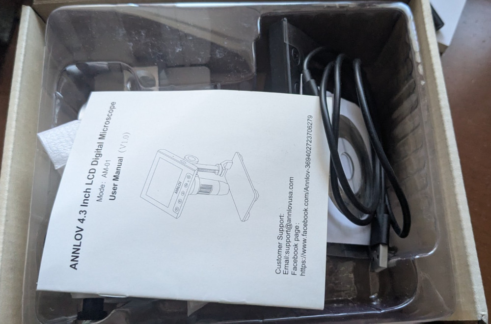 4.3 Inch portable Microscope, ANNLOV LCD Digital Microscope