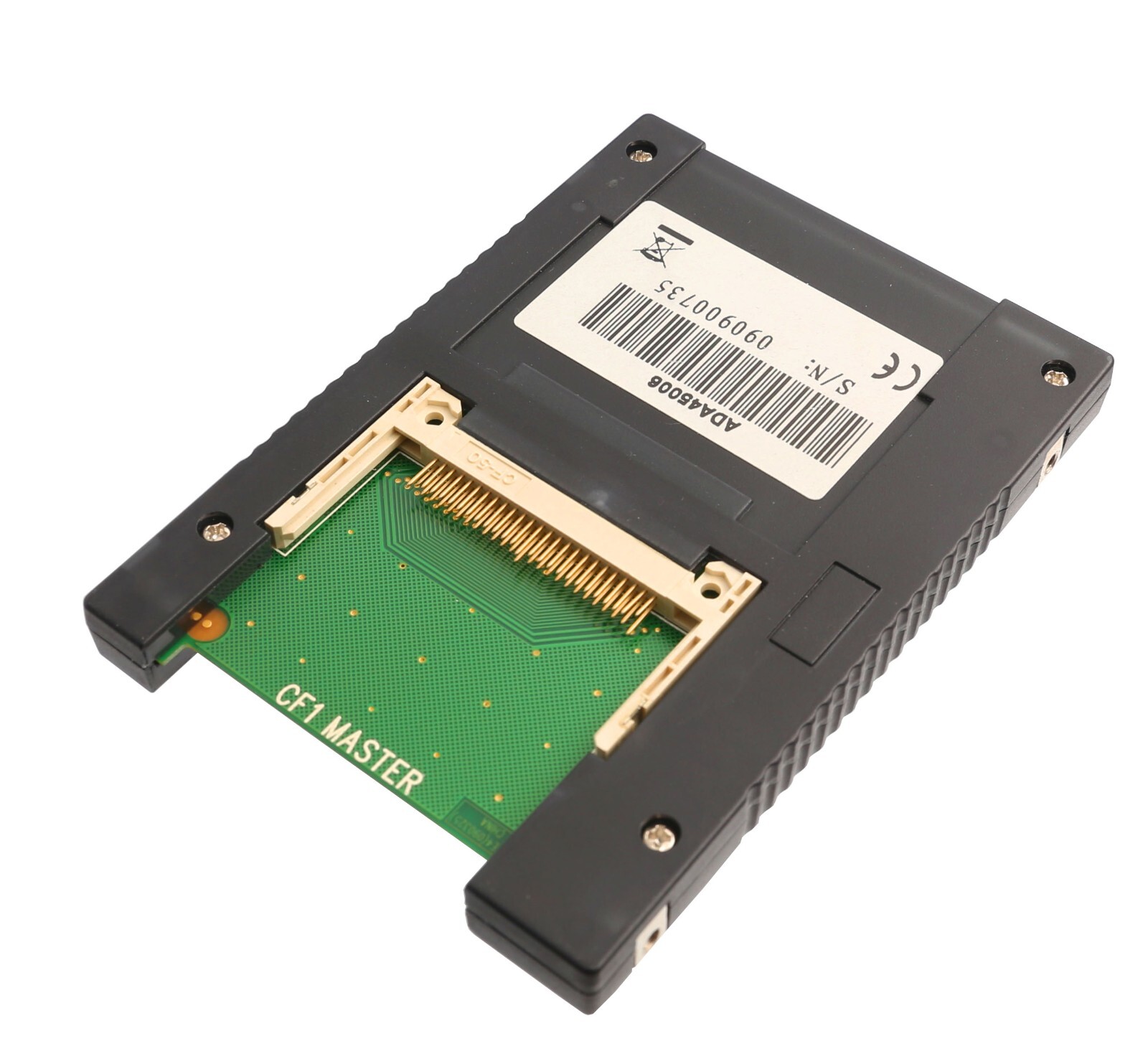 Dual Compact Flash CF to 44 Pin IDE/PATA 2.5" Adapter Enclosure, Black SD-ADA...