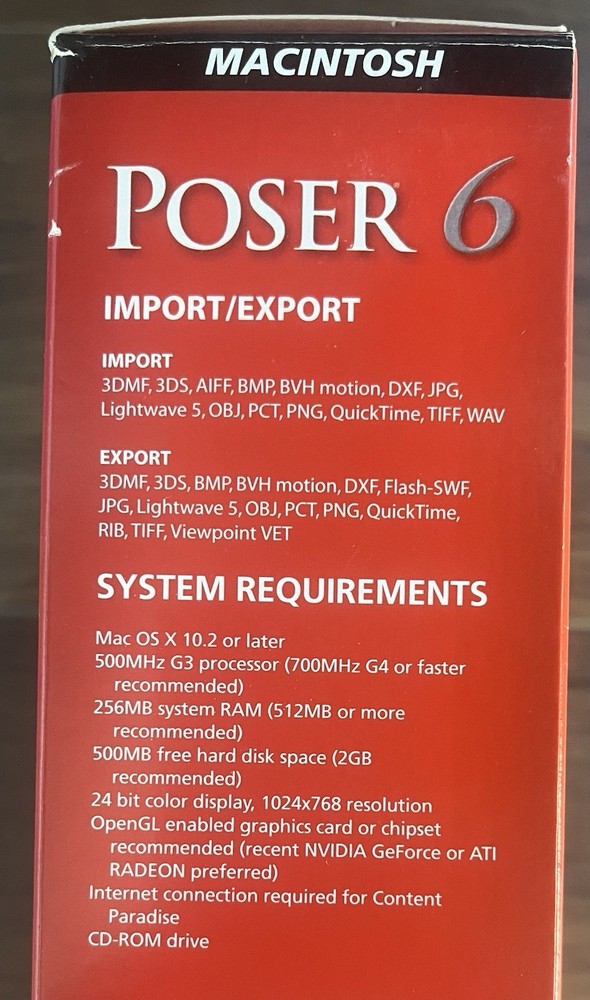 Curious Labs Poser 6 3D Figure Design Animation Software for Mac.