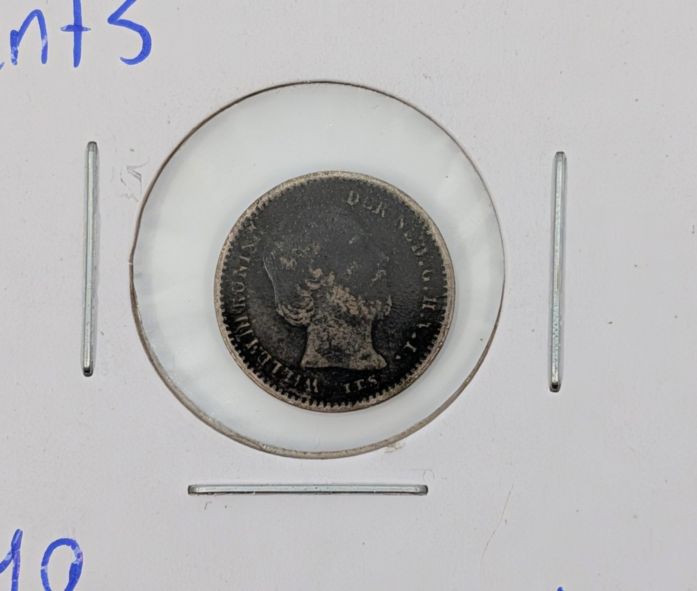 1863- Netherlands 5 Cents KM#91