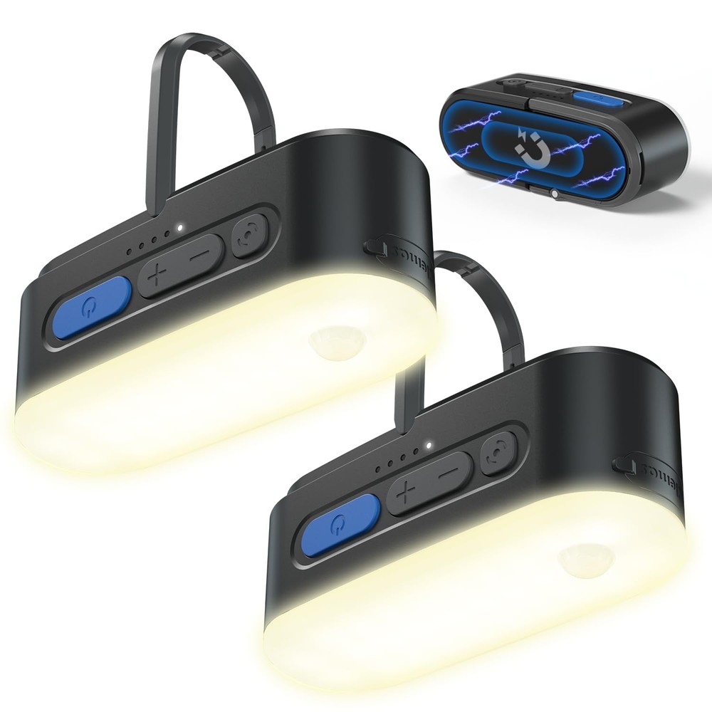 Motion Sensor Camping Lights,Rechargeable Camping Lantern, Portable Hanging T...