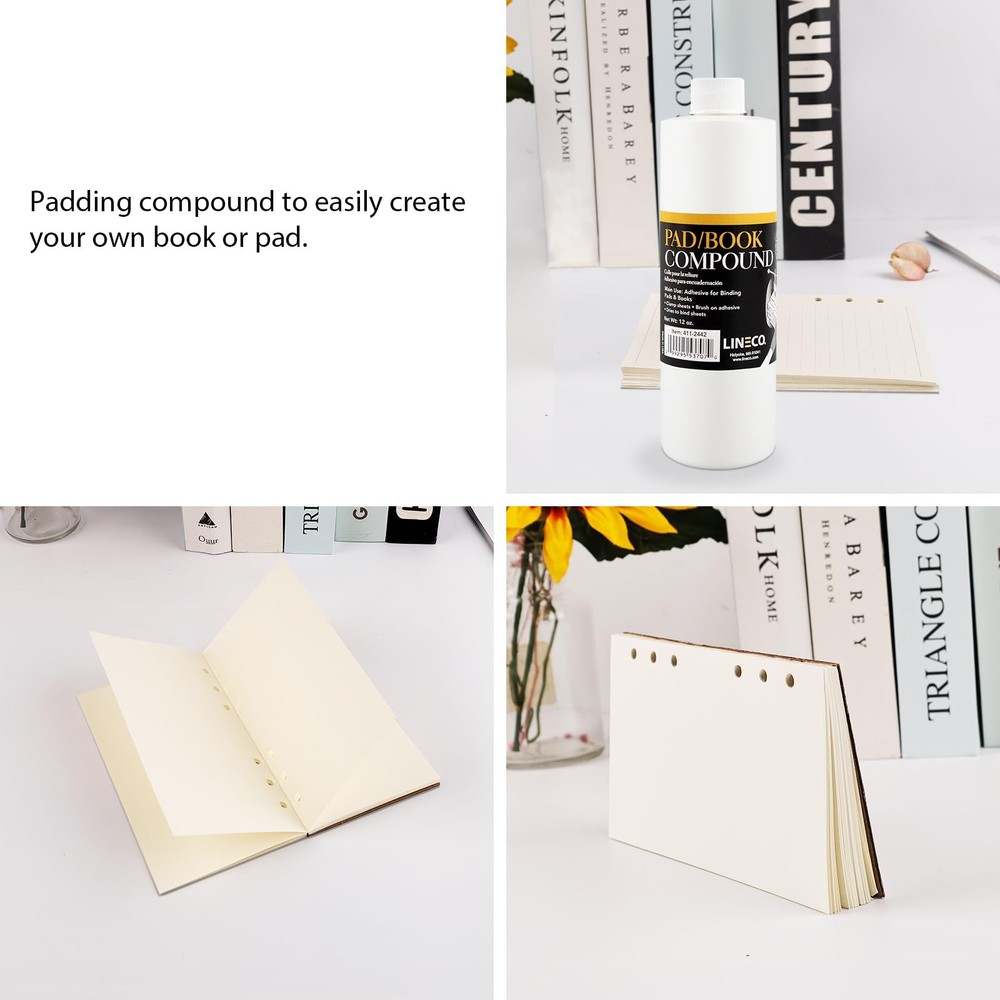 Glaze Padding Compound Adhesive for Note Pads Forms Books 12oz White