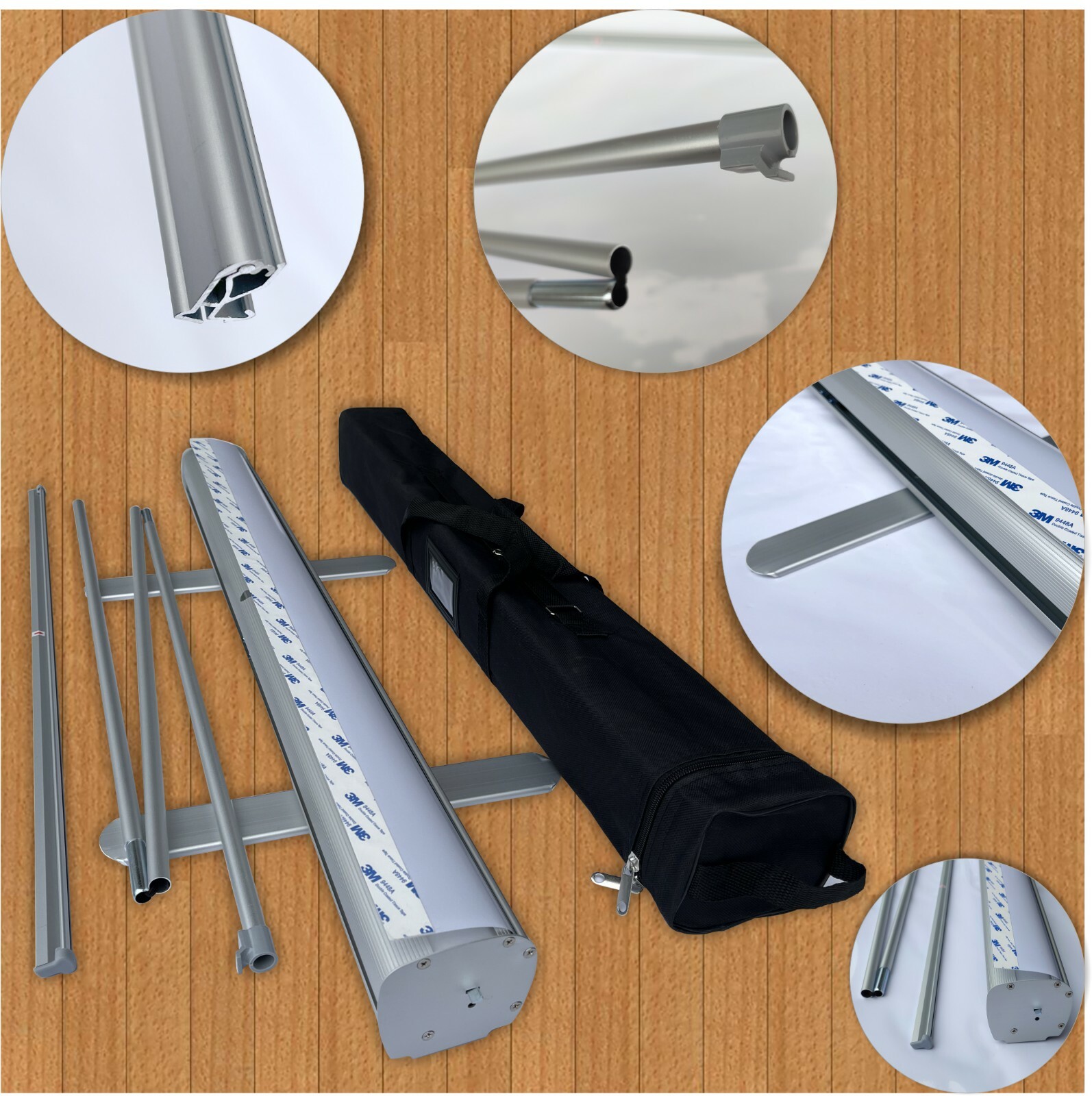 33" x 81" Premium Retractable Roll Up Banner Stand Only!!! + Pop up,Trade Show