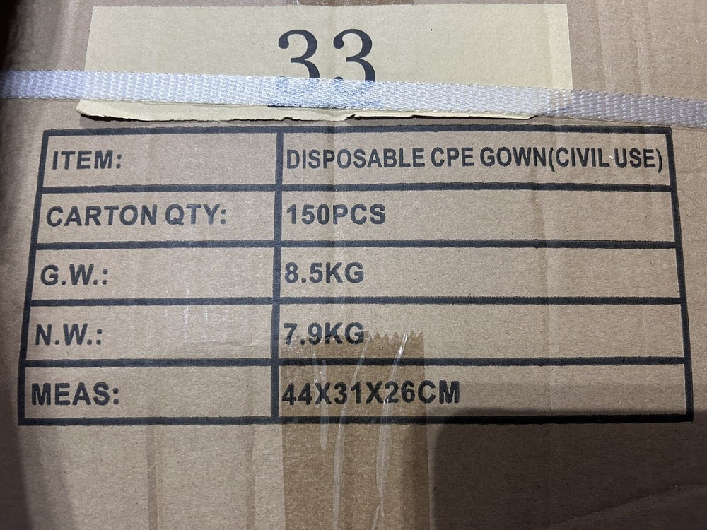 disposable isolation gowns
