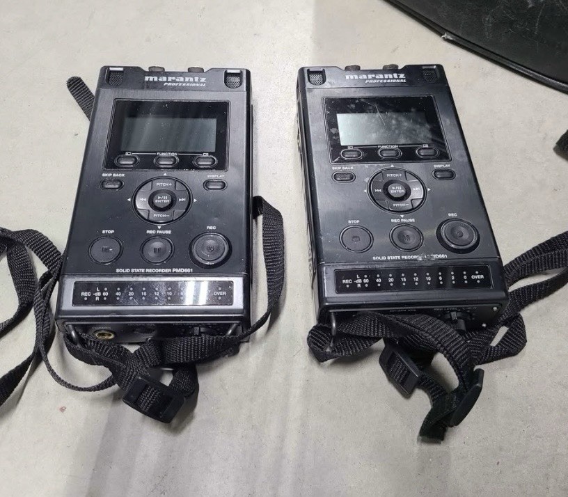 Tested! (2) Marantz PMD661 Professional Solid State Audio Field Recorders + Bag