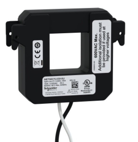Schneider Electric METSECTLV2010U Split Core Current Transformer UL2808 100A .3V