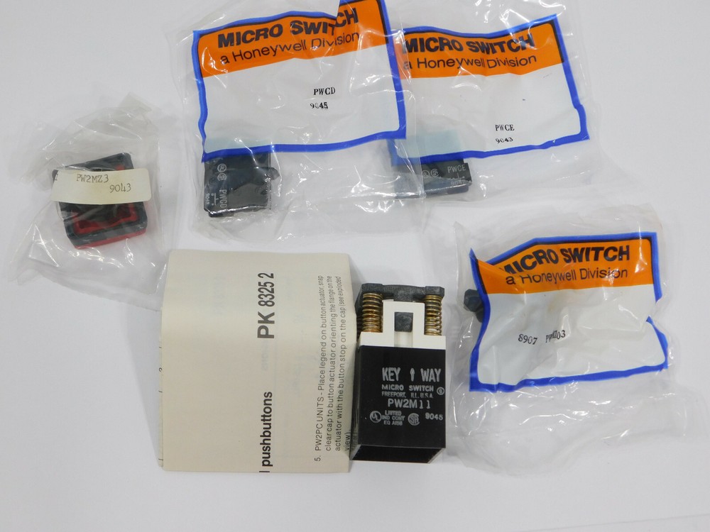 Honeywell Microswitch Kit PW2M23DEAA Red Push Button PW2M11
