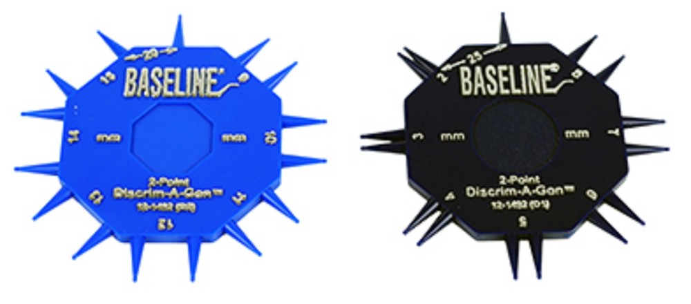 Baseline, 2-point Discrim-A-Gon, 2 Disk Set, Plastic Tips, Each