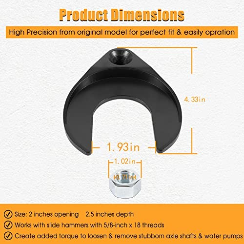 12020 Front Wheel Drive Axle Puller/Fork & Shim Tool + CV Axle Removal Tool /