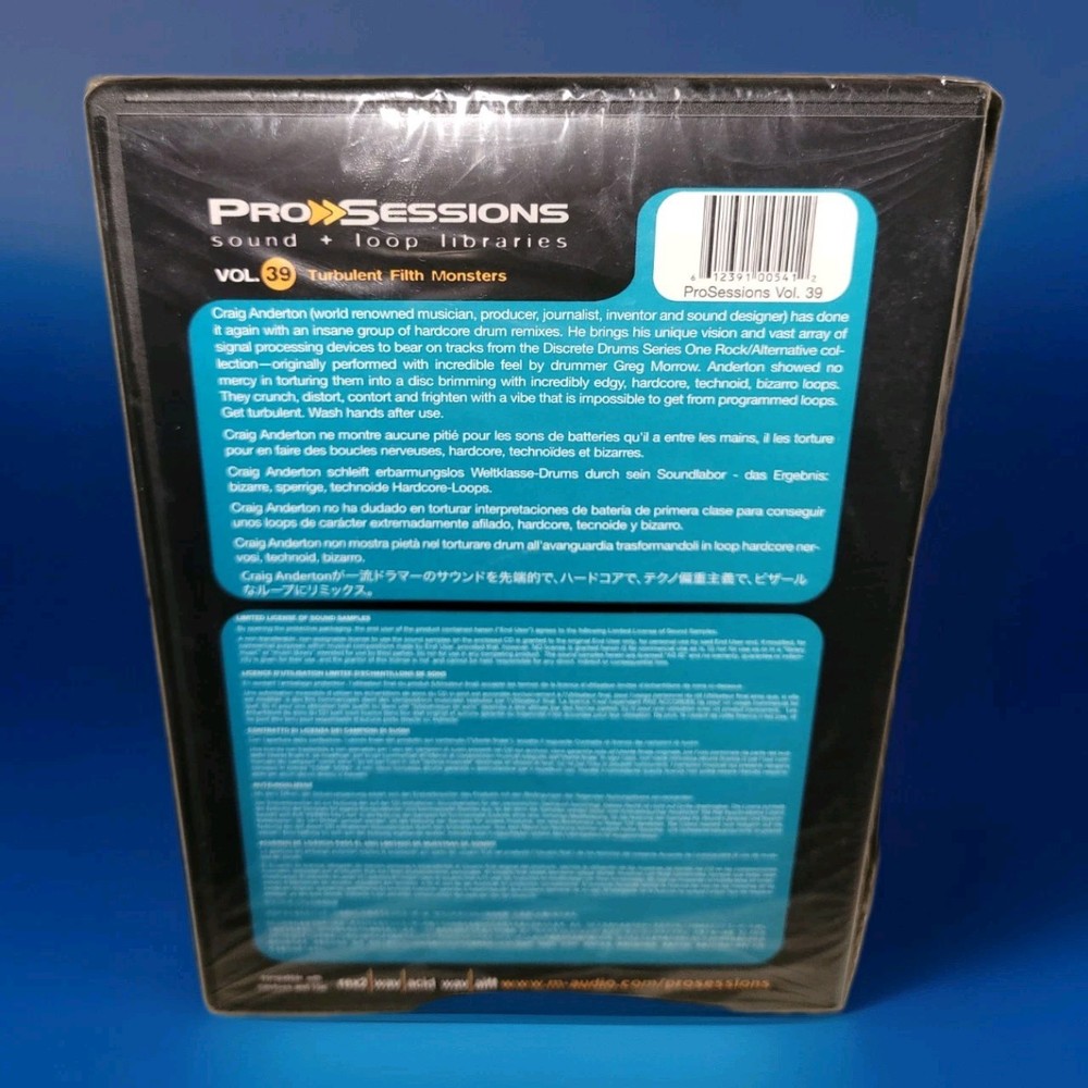 M-Audio Pro Sessions CD Software Set Vol. 9,30,39 - 2 New/Sealed / 1 Opened