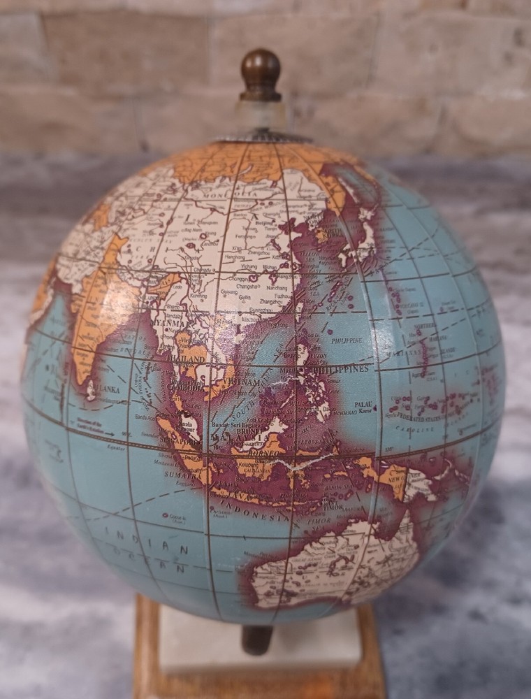 Decorative Tabletop World Globe 8 3/8"