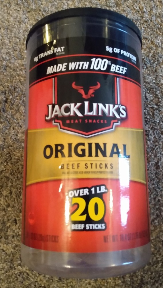 JACK LINKS ORIGINAL BEEF STICKS EMPTY CONTAINER !!! EMPTY !!!
