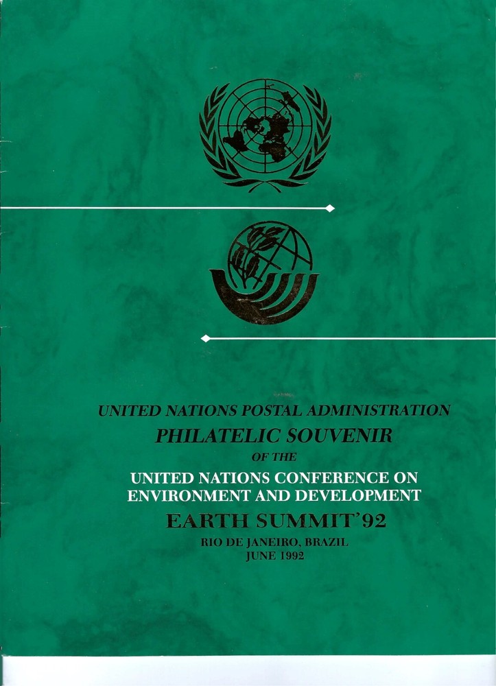 1992 Earth Summit "92" Philatelic Souvenir Folder - UNPA Fresh