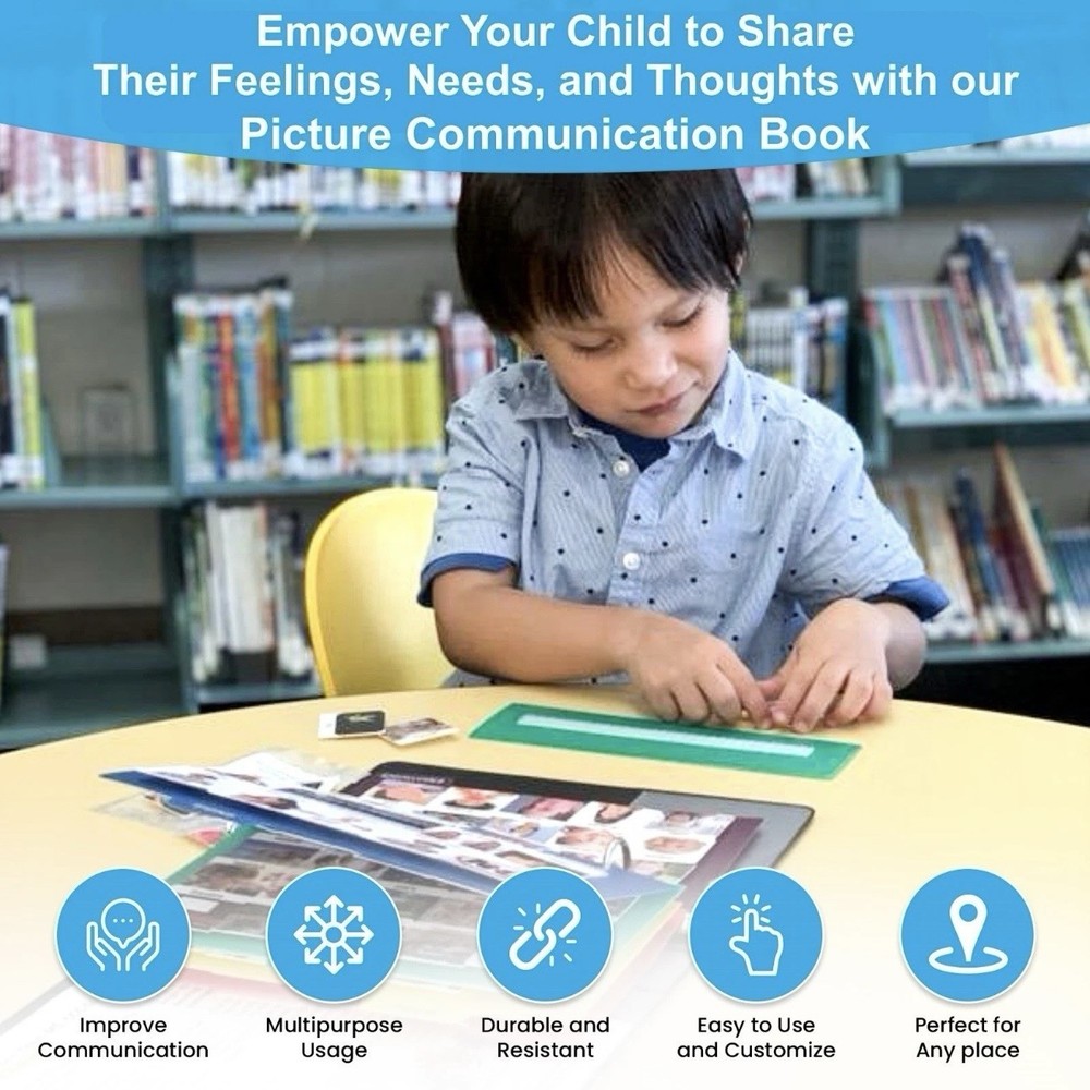 NEW Visual Communication Book for ADHD-Autism | Picture Exchange Learning Tool