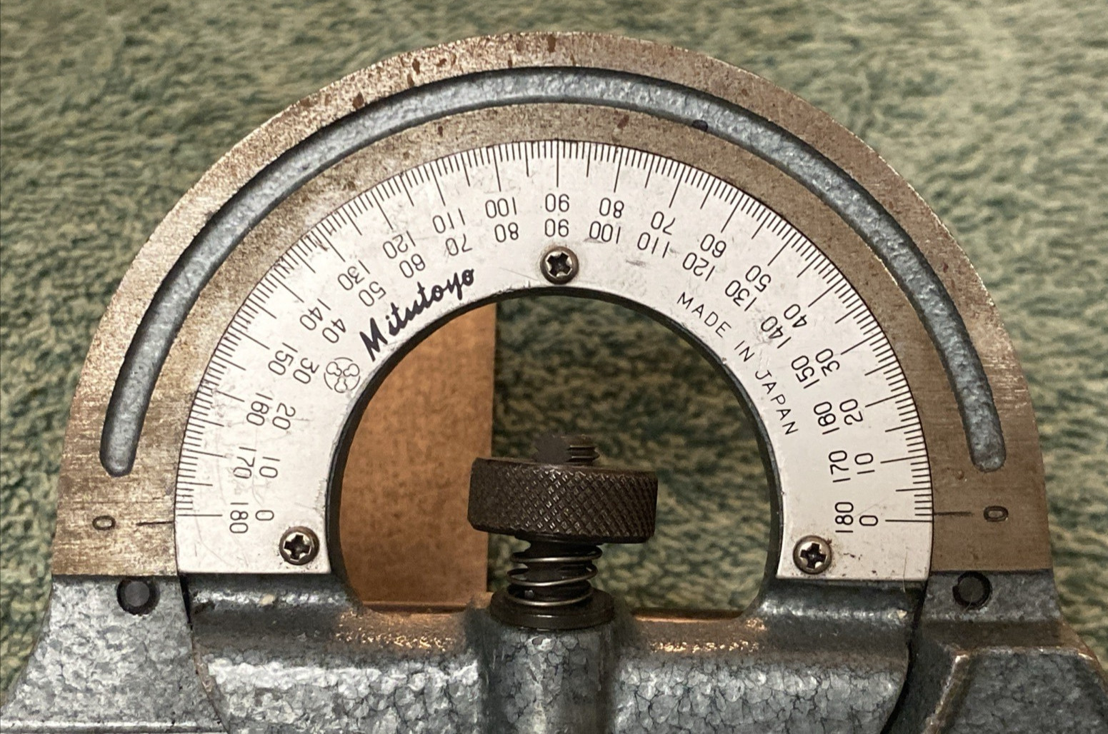 Mitutoyo 180-301 Combination Protractor Head Machinist Tool Made in Japan