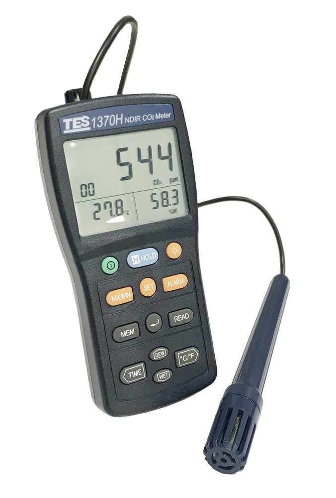 TES-1370H NDIR CO2 Analyzer Temperature Humidity Meter