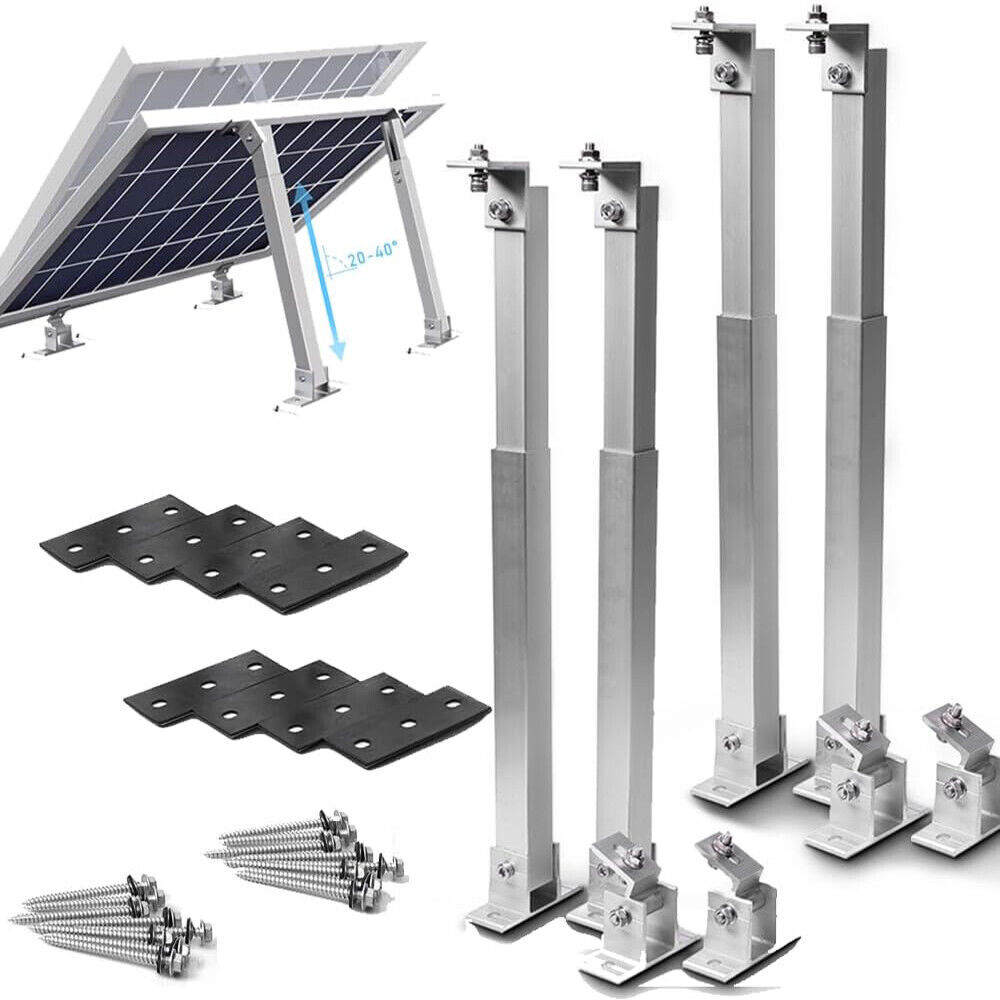 Adjustable Solar Panel Tilt Mount Brackets Kit Ground Roof Boat Mounting System