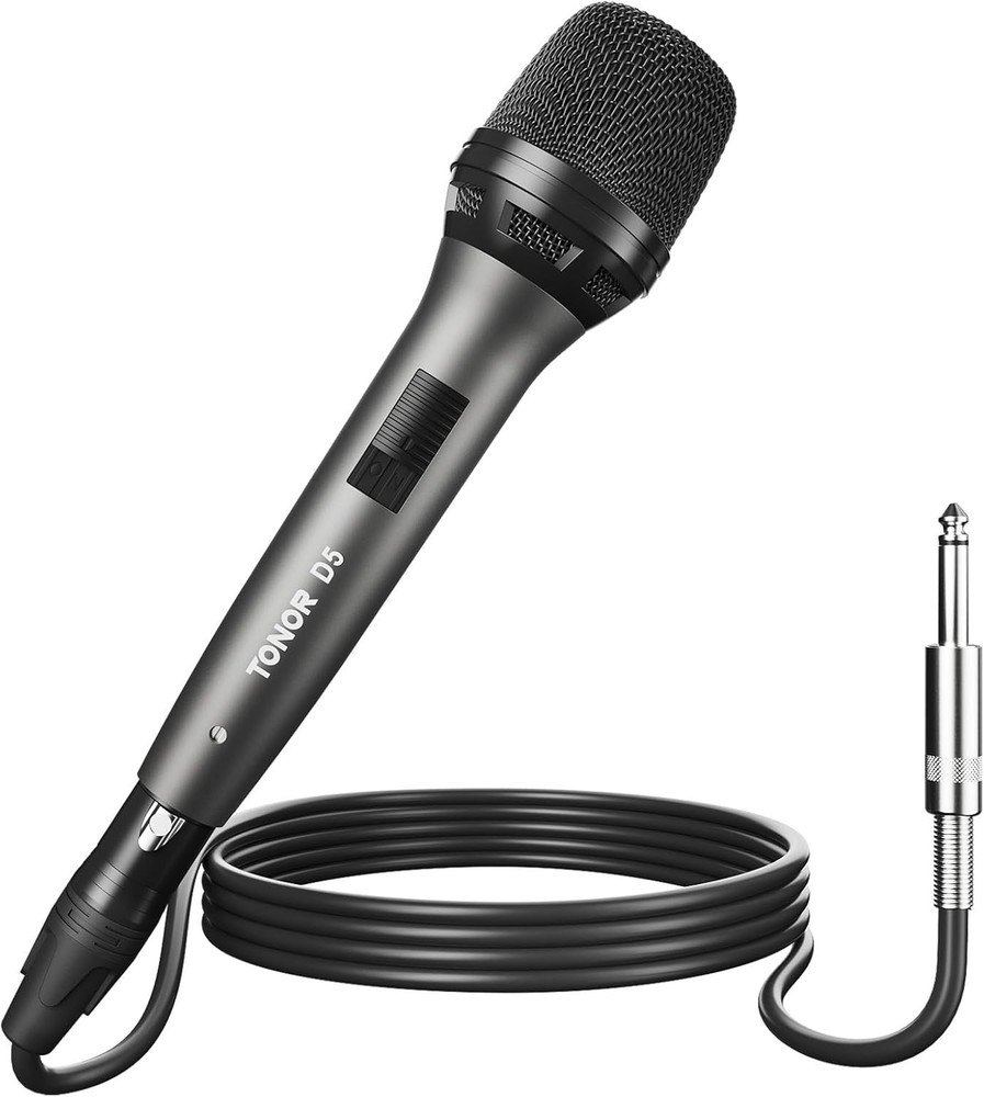 Durable Dynamic Microphone with Hypercardioid Pattern for Crystal-Clear Sound