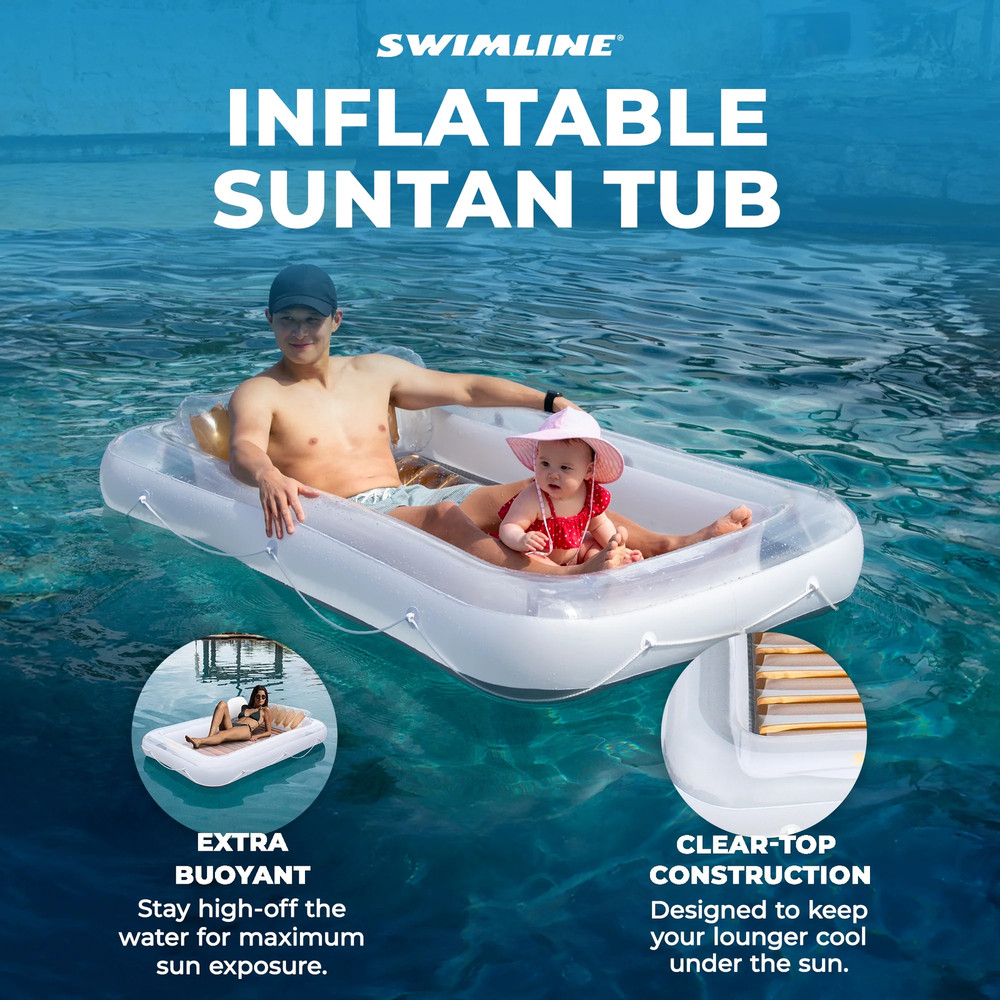 Luxe Edition rose gold tanning float raft