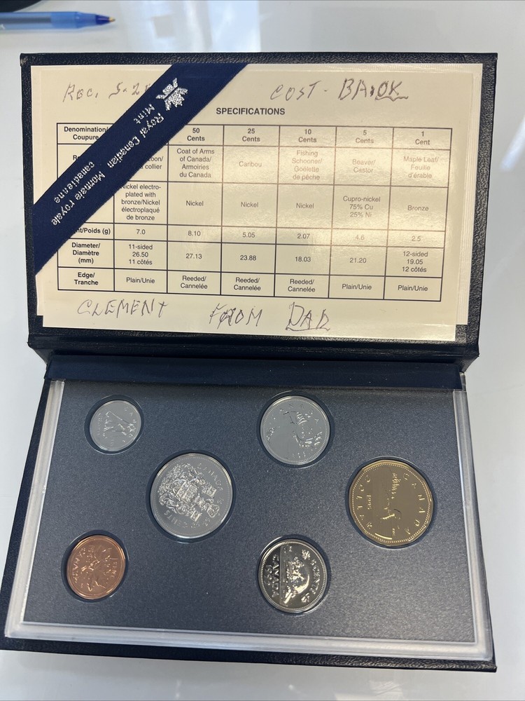 Canada 1995 Six Coin Specimen Set- with box and cert