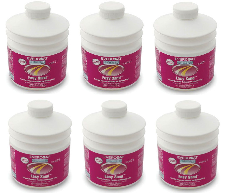 Evercoat Easy Sand Polyester Finishing & Blending Putty for Steel (6 Pack)