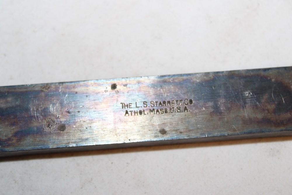 Starrett Jeweled Dial Indicator No. 196 .001” w/ Solid Bar