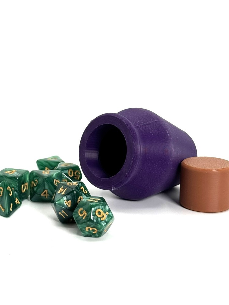 3D Printed Dice Container - Potion Bottle Shaped Dice Holder for DnD, RPG Games