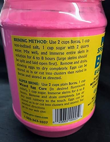 Pro-Cure Borax Egg and Bait Cure Powder, 30 Ounce, Glo Pink