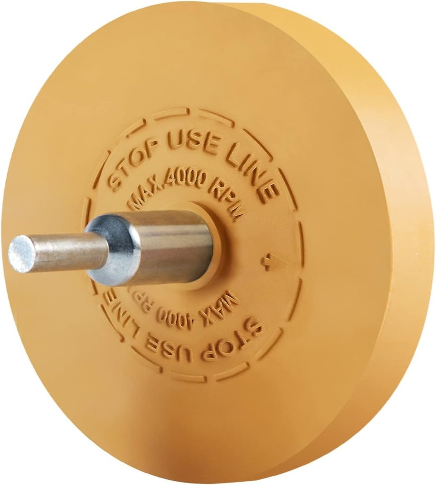 Decal Remover Eraser Wheel Rubber Adhesive Flat 1 PCS
