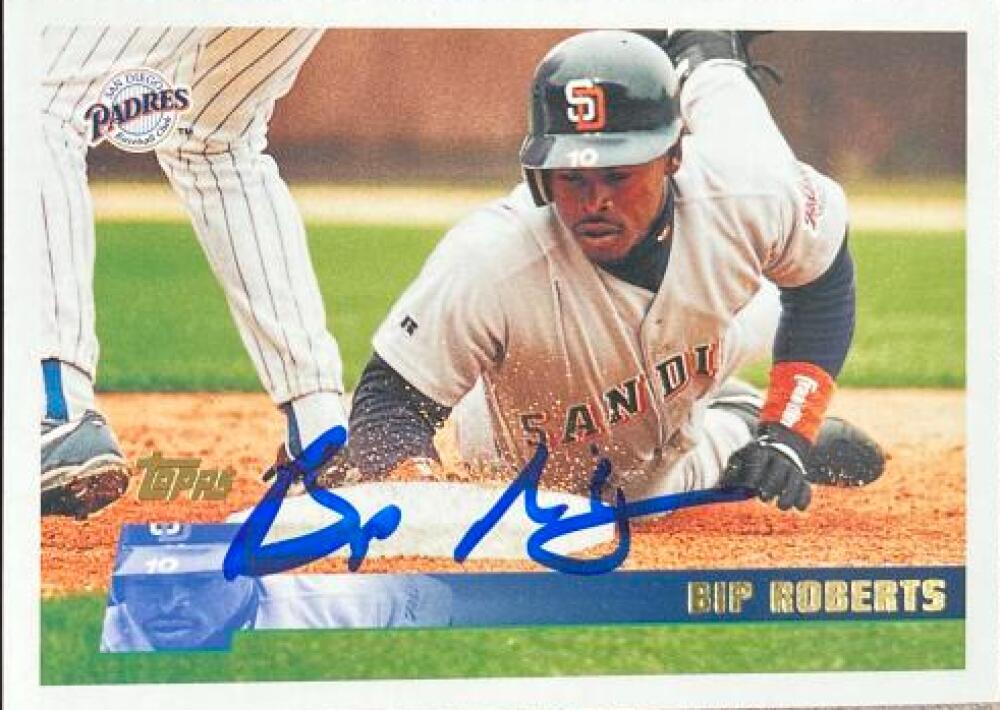 Bip Roberts Autographed 1996 Topps #288