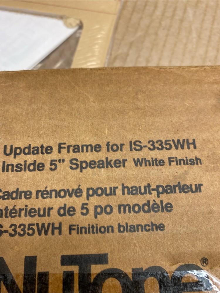 Nutone Model IA-55 Radio-Intercom Speaker Converter Adapter UPDATE Frame- WHITE