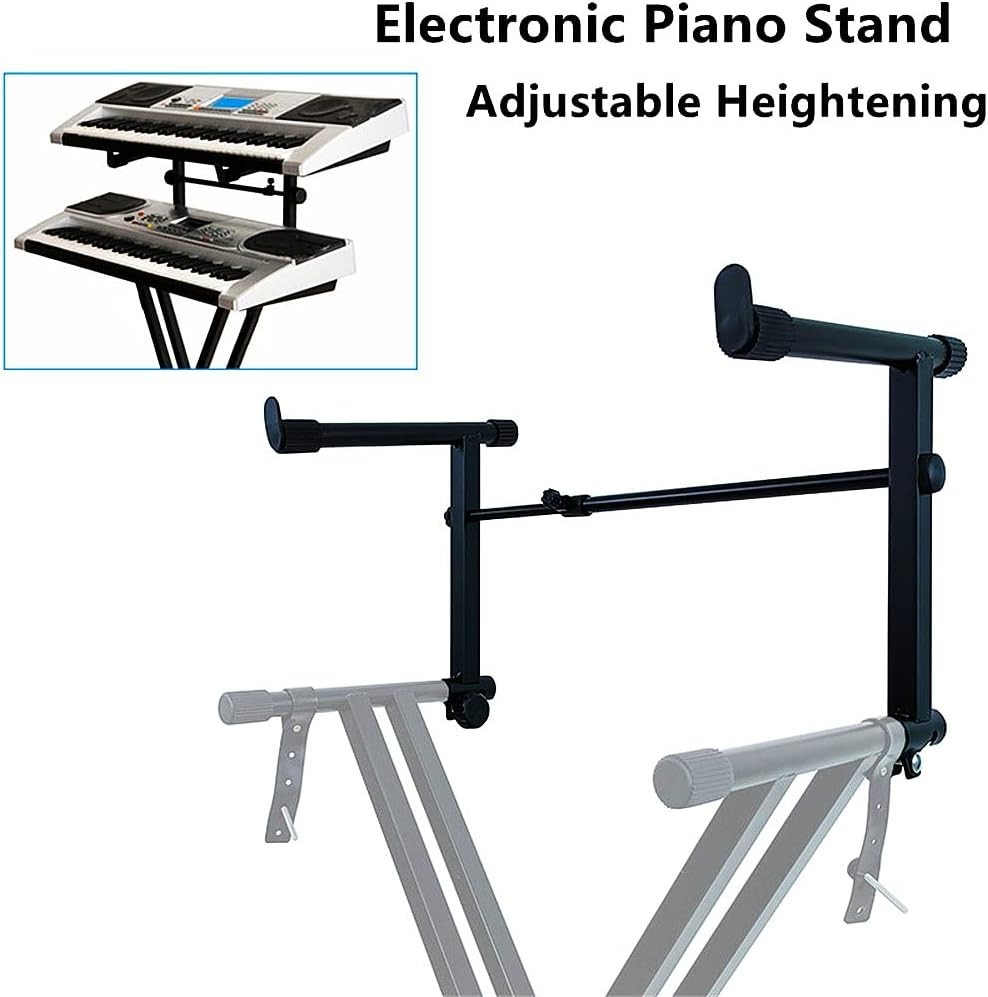 Professional Dual-Tier Keyboard Stand Attachment - Fits Most Keyboards 15-27"
